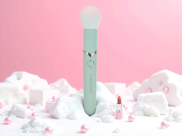 Electric Massage Stick And Beauty Vibration Massager Doubling As Makeup Blush Brush